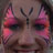 Pink Butterfly Face Painting