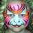 Rainbow Tiger Face Painting