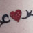Tribal Heart Glitter Tattoo