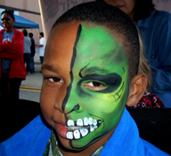 Hulk Face Painting