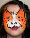 Cheetah Butterfly Face Painting