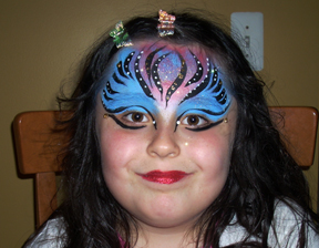 Tiger Princess Face Painting